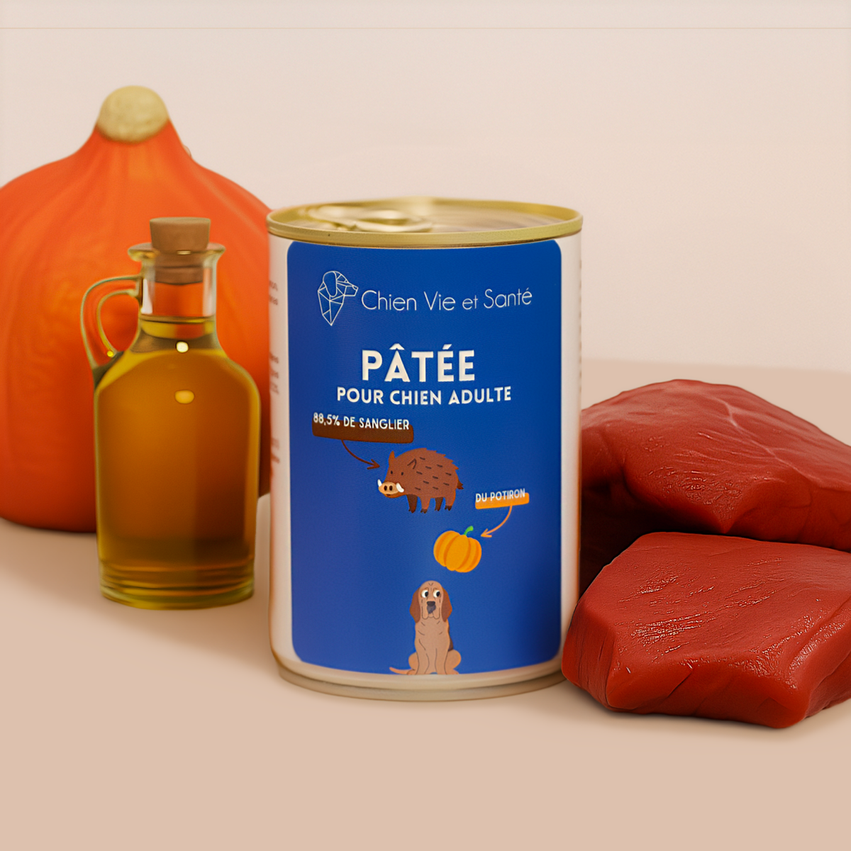 Pâtée sanglier et potiron - 400g